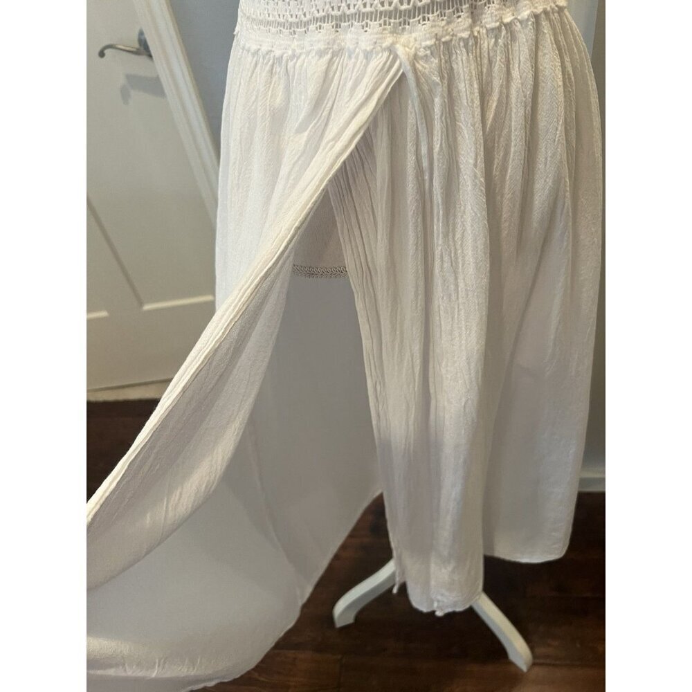 Seaspice Resort Wear Arabella Panel High Split Midi Dress M Peruvian Cotton EUC - Picture 6 of 16
